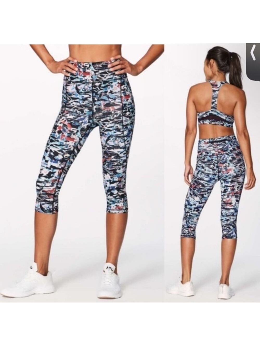 Lululemon Break Free Tight Culture Clash Starlight cropped‎ leggings - Picture 2 of 6